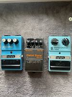 Top view showing all three pedals together