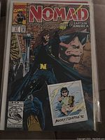 Front cover of Nomad Comic #1 with Marvel Comics labels and Seattle background.