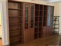 Front view of entire assembled unit showing all five modules side by side