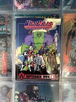 Wildcats The Animated Series card from September 1994 shows main characters in colorful detailed artwork.