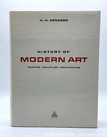 Front cover of the History of Modern Art book showing title and author H.H. Arnason.