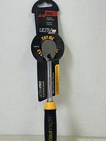 Photo of ULTRAPRO 3/8 inch drive ratchet in packaging showing handle and ratchet head with label details.