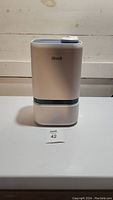 Front view of Levoit Classic 200 Ultrasonic Cool Mist Humidifier with blue indicator light on white background.