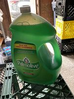 Green Palmolive large dish soap bottle with handle