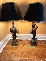 Both table lamps side by side showing overall appearance