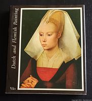 Front cover of the hardcover book showing a detailed portrait painting of a woman with a white headdress and red dress on dark green background.