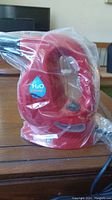 Photo of red H2O FX steamer unit in plastic wrap.