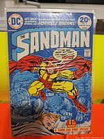 Front cover of The Sandman #1 comic book showing the iconic cover art and issue details.