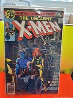 Front cover of The Uncanny X-Men comic book issue #114 from October 1978, showing the main characters and the storyline text.