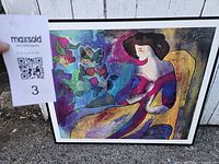 Frontal image of the framed 'Annabella' print with visible color and artist style.