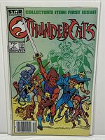 Front cover of Thundercats #1 comic in protective bag and board, showing full cover art and publisher info
