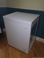 Angled exterior view of freezer