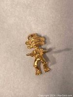 Front view of charm on white background