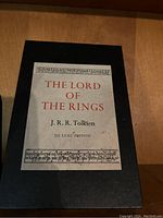 Slipcase for The Lord of the Rings De Luxe Edition with title plate