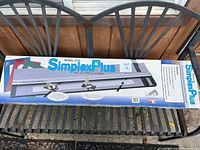 Box of SimplexPlus Model #750 40" Mat Cutter with images and included accessories.