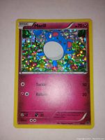 Front of Marill Holo Foil Pokémon card showing Marill with holographic foil and 70 HP.