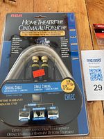 RCA Home Theatre HP Coaxial Cable sealed in retail packaging with gold plated connectors, 3.7m length.