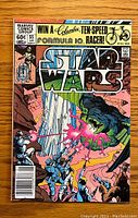 Front cover of Star Wars #55 vintage comic, showing colorful action scene and branding.