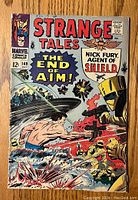 Front cover of Strange Tales Issue #149 comic from Marvel featuring Nick Fury and the story 'The End of A.I.M.'