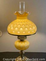 Full assembled lamp, side view