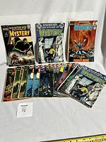 Lot of 18 vintage DC House of Mystery comic books totaling the full collection in the image