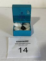 Vintage BIRKS Stelco 10 Years pin in its original blue BIRKS box with white padding.