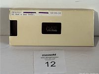 Outer cream-colored Cross box with label showing vintage date 1962-06-10 and Cross embossed logo.