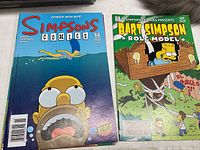 Simpsons Comics #33 showing cover with Homer underwater and Marge swimming above.