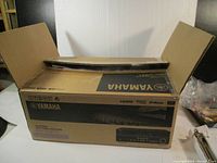 Closed Yamaha RX-V371 box showing product branding and model number