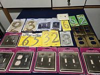 Overview of all wall plates and numbers