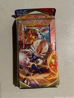Sealed Sword & Shield Cinderace themed card deck featuring foil promo card with Cinderace artwork.