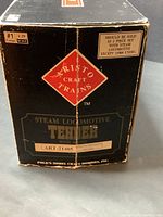 Front of Aristo Craft Trains box for steam locomotive tender marked ART-21405, #1 gauge, 1:29 scale