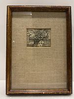 Full front view of framed print showing frame, matting, artwork