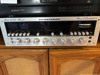 Front view of receiver showing Model 4270 lettering, Marantz logo, knobs and meters.