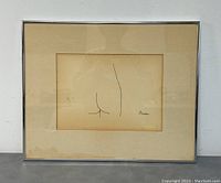 Full view of framed print showing the artwork, mat, frame, and glass front.