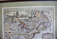 Full frontal view of the 1719 Carte De La Nouvelle France vintage map showing detailed cartography of North America.