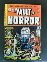 Front cover of The Vault of Horror comic issue number 3 showing horror artwork and featuring two horror comics in one.