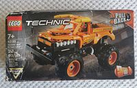 Front view of LEGO Technic Monster Jam El Toro Loco 42135 box displaying the model and key details such as piece count and age recommendation.