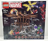 Front of the unopened LEGO Marvel 76261 Spider-Man Final Battle box showing the set and characters.