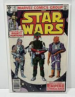 Front cover of Marvel Star Wars #42 with Boba Fett and bounty hunters