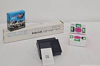 Slik Insta-Lok 500G-FL lightweight tripod box, smart camera, and portable chargers