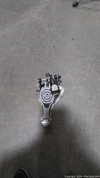 Top-down view of ddrum single drum pedal showing footboard and drive chain
