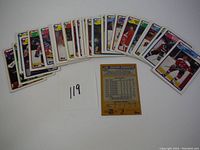 Full spread of 32 Topps hockey cards from 1988 showing front images of various players.