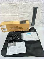 Overall lot with iOCHOW S3 document camera, power adapter, manuals, and box