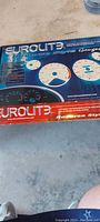 Eurolite Reverse Style Race Gauge Set box showing contents and branding