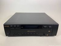 Front view of vintage black NIKKO multi-disc CD player showing logo, disc slots, and control buttons.