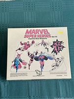 Top of box with Marvel Super Heroes Set #2 artwork and title.