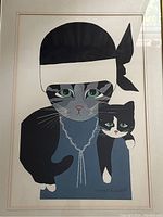 Framed print full view on floor