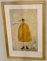 Front view of framed art