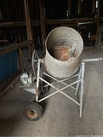 Front angle showing drum and frame